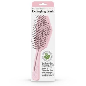 Biovene Barcelona The conscious Detangling Brush, Ice Pink Biodegradable Wet & Dry Brush