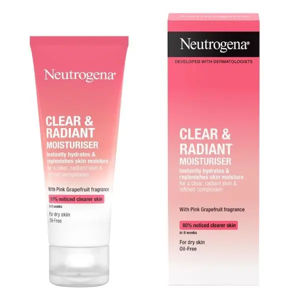 Neutrogena Clear & Radiant Moisturiser Ενυδατική Κρέμα Προσώπου Pink Grapefruit 50 ml - Εικόνα 2