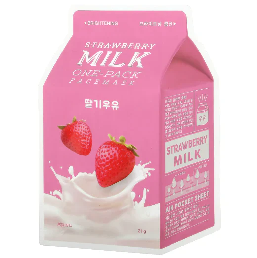 A'pieu Strawberry Milk One-Pack Μάσκα Προσώπου
