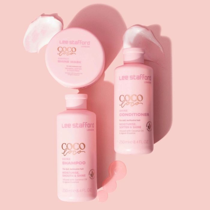 Lee Stafford-Σαμπουάν λάμψης για ξηρά, αφυδατωμένα & θαμπά μαλλιά 250ml, Coco Loco - Image 4