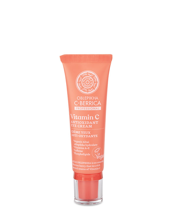 Natura Siberica Oblepikha C-Berrica Κρέμα Ματιών 30ml με Βιταμίνη C – Ενυδάτωση & Λάμψη