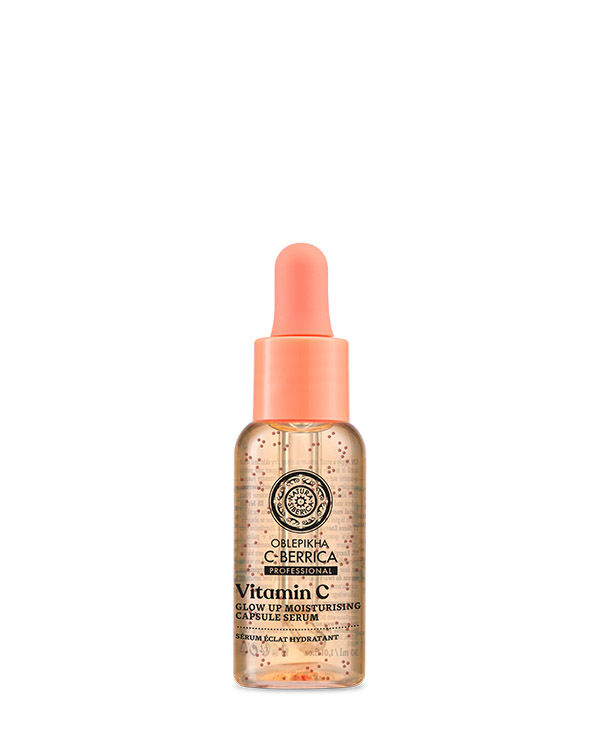 Natura Siberica Oblepikha C-Berrica Glow Up Ορός Προσώπου 30ml με Βιταμίνη C – Ενυδάτωση & Λάμψη